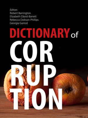 cover image of Dictionary of Corruption